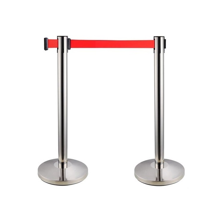 Good Quality Passenger Line System Belt Retractable Safety Barrier Interior Cordoning Off Ribbon Queue Barrier for Airport