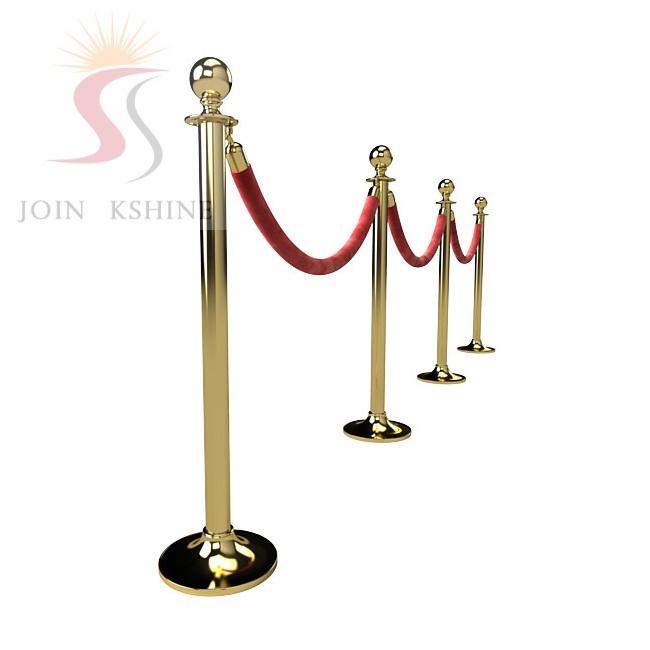 Ball Top Classic Crowd Control Barrier Wire Rope Stanchion Sets for UK